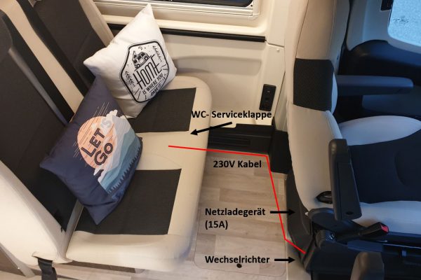 Westfalia Columbus 540d Essbereich 230V Wechselrichter Westfalia Columbus 540d Essbereich 230V Wechselrichter